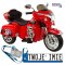 [3209] Motocykl Goldwing Trójkołowy na akumulator 2x45W 12V/7Ah ekoskóra EVA LED - czerwony