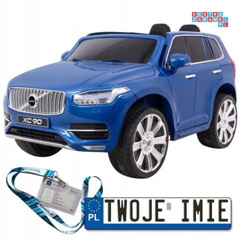 Volvo XC90 na akumulator dla dzieci Lakier + Pilot + Bagażnik + EVA + Wolny Start + Radio MP3 + LED