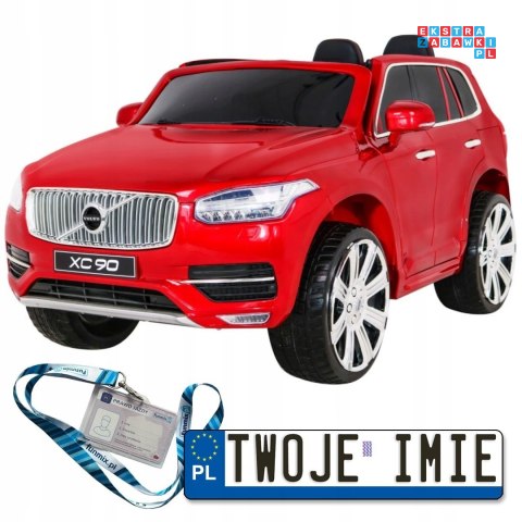 Volvo XC90 na akumulator dla dzieci Lakier + Pilot + Bagażnik + EVA + Wolny Start + Radio MP3 + LED