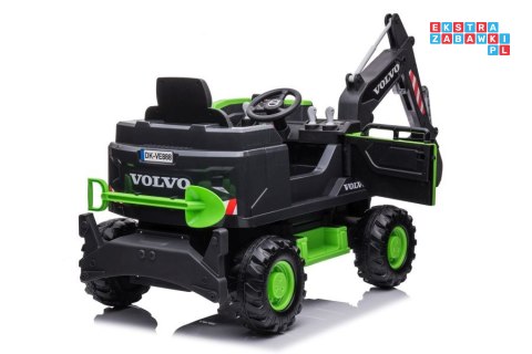 Volvo DK-VE888 Koparka Na Akumulator Ekoskóra EVA LED MP3 USB Pasy FM Radio