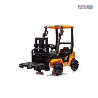 Wózek Widłowy JCB Pojazd na akumulator dla dzieci 2x35W klakson