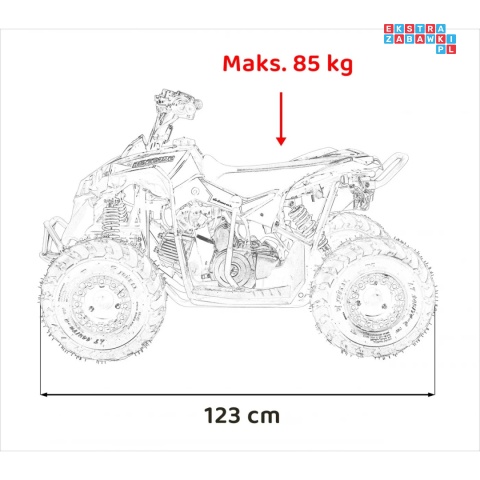 [ATV-3C] Quad Spalinowy RENEGADE HIPERFECT 110CC dla dzieci - jednocylindrowy czterosuwowy - niebieski