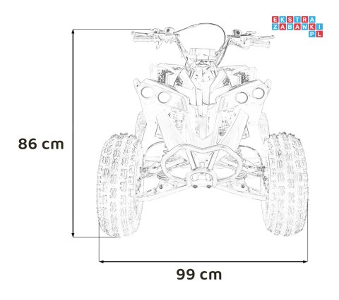 [ATV003] Quad Spalinowy RENEGADE HIPERFECT 125CC - jednocylindrowy czterosuwowy - żółty