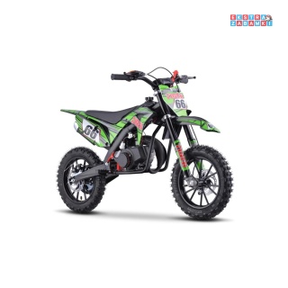 [DB712] Motocykl spalinowy TIGER 49CC jednocylindrowy dwusuwowy ekoskóra - zielony