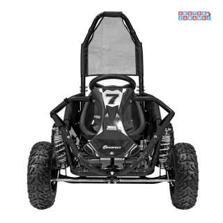 [GK008] Gokart spalinowy MUD MONSTER jednocylindrowy czterosuwowy 98cc pompowane opony - czarny