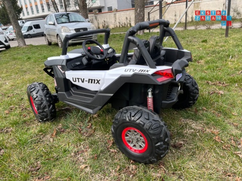 [XMX-603] Buggy SUPERSTAR UTV-MX dwuosobowy 4x45W 12V/18Ah pilot, pokrowiec, LED, BT - biały