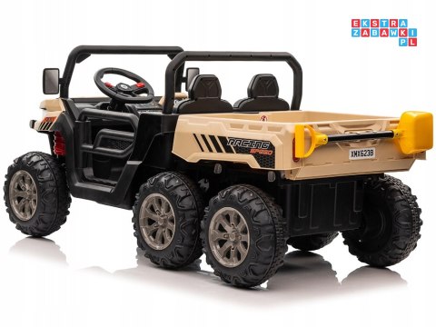 [XMX-623B] Farmer Truck Speed 900 na akumulator 4x75W 12V/10Ah koła EVA, LED, elektryczny kiper - khaki
