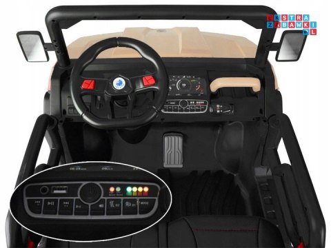 [XMX-623B] Farmer Truck Speed 900 na akumulator 4x75W 12V/10Ah koła EVA, LED, elektryczny kiper - khaki