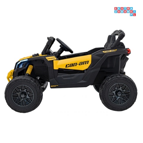[CA003] Mocny Maverick ATV CAN-AM Buggy 4X200W 24V/5Ah EVA, pokrowiec, pilot LED, MP3, BT - żółty