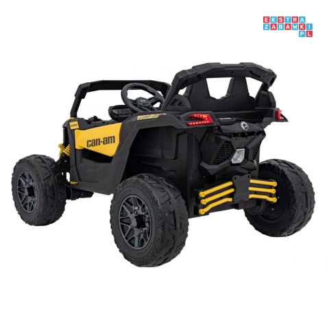 [CA003] Mocny Maverick ATV CAN-AM Buggy 4X200W 24V/5Ah EVA, pokrowiec, pilot LED, MP3, BT - żółty