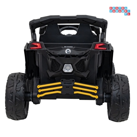 [CA003] Mocny Maverick ATV CAN-AM Buggy 4X200W 24V/5Ah EVA, pokrowiec, pilot LED, MP3, BT - żółty