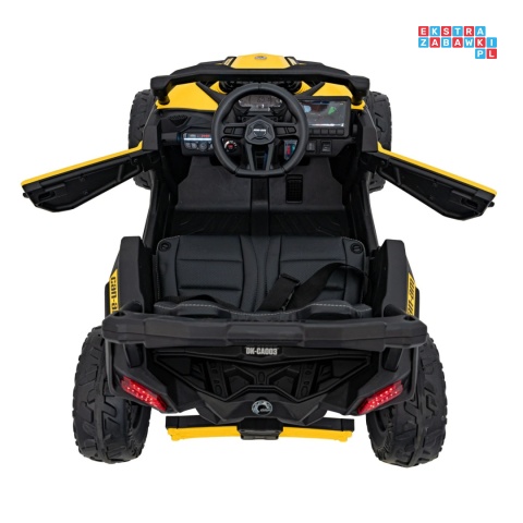 [CA003] Mocny Maverick ATV CAN-AM Buggy 4X200W 24V/5Ah EVA, pokrowiec, pilot LED, MP3, BT - żółty