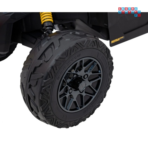[CA003] Mocny Maverick ATV CAN-AM Buggy 4X200W 24V/5Ah EVA, pokrowiec, pilot LED, MP3, BT - żółty
