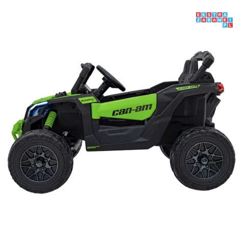 [CA003] Mocny Maverick ATV CAN-AM Buggy 4X200W 24V/5Ah EVA, pokrowiec, pilot LED, MP3, BT - zielony