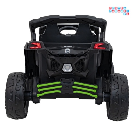[CA003] Mocny Maverick ATV CAN-AM Buggy 4X200W 24V/5Ah EVA, pokrowiec, pilot LED, MP3, BT - zielony