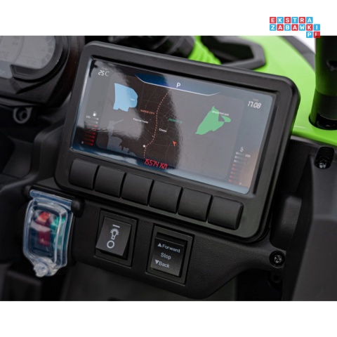 [CA003] Mocny Maverick ATV CAN-AM Buggy 4X200W 24V/5Ah EVA, pokrowiec, pilot LED, MP3, BT - zielony