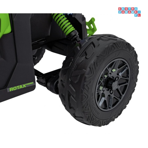 [CA003] Mocny Maverick ATV CAN-AM Buggy 4X200W 24V/5Ah EVA, pokrowiec, pilot LED, MP3, BT - zielony