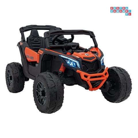 [CA003] Mocny Maverick ATV CAN-AM Buggy 4X200W 24V/5Ah EVA, pokrowiec, pilot LED, MP3, BT - pomarańczowy
