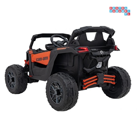 [CA003] Mocny Maverick ATV CAN-AM Buggy 4X200W 24V/5Ah EVA, pokrowiec, pilot LED, MP3, BT - pomarańczowy