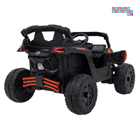 [CA003] Mocny Maverick ATV CAN-AM Buggy 4X200W 24V/5Ah EVA, pokrowiec, pilot LED, MP3, BT - pomarańczowy
