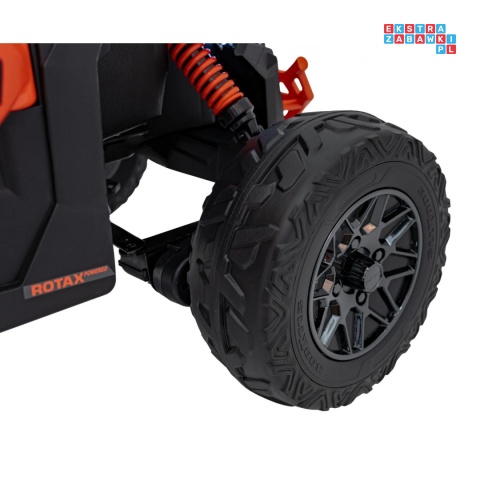 [CA003] Mocny Maverick ATV CAN-AM Buggy 4X200W 24V/5Ah EVA, pokrowiec, pilot LED, MP3, BT - pomarańczowy