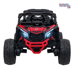 [CA003] Mocny Maverick ATV CAN-AM Buggy 4X200W 24V/10Ah EVA, pokrowiec, pilot LED, MP3, BT - czerwony