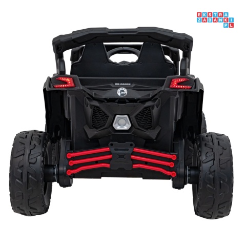 [CA003] Mocny Maverick ATV CAN-AM Buggy 4X200W 24V/10Ah EVA, pokrowiec, pilot LED, MP3, BT - czerwony