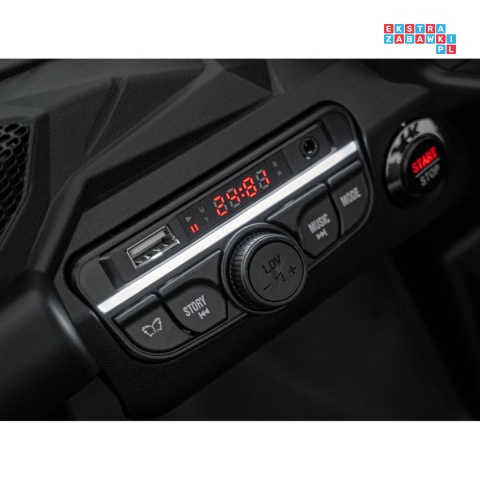 [CA003] Mocny Maverick ATV CAN-AM Buggy 4X200W 24V/10Ah EVA, pokrowiec, pilot LED, MP3, BT - czerwony