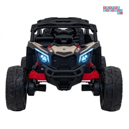 [CA003] Mocny Maverick ATV CAN-AM Buggy na akumulator 4x200W 24V/10Ah EVA, pokrowiec, pilot LED, MP3, BT - beżowy [S]