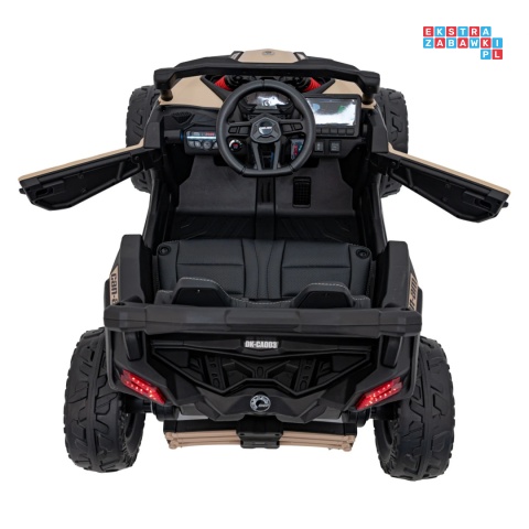 [CA003] Mocny Maverick ATV CAN-AM Buggy 4X200W 24V/10Ah EVA, pokrowiec, pilot LED, MP3, BT - beżowy