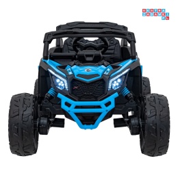 [CA003] Mocny Maverick ATV CAN-AM Buggy 4X200W 24V/10Ah EVA, pokrowiec, pilot LED, MP3, BT - niebieski