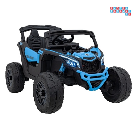 [CA003] Mocny Maverick ATV CAN-AM Buggy 4X200W 24V/10Ah EVA, pokrowiec, pilot LED, MP3, BT - niebieski