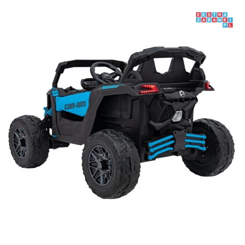 [CA003] Mocny Maverick ATV CAN-AM Buggy 4X200W 24V/10Ah EVA, pokrowiec, pilot LED, MP3, BT - niebieski