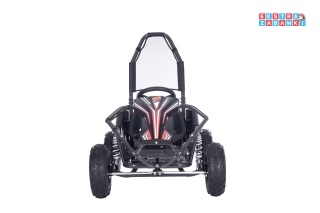 [GK009E] Gokart MAIGHTY na akumulator 1000W 48V/12Ah pompowane koła hamulce hydrauliczne - czarny