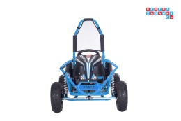 [GK009E] Gokart MAIGHTY na akumulator 1000W 48V/12Ah pompowane koła hamulce hydrauliczne - niebieski
