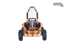 [GK009E] Gokart MAIGHTY na akumulator 1000W 48V/12Ah pompowane koła hamulce hydrauliczne - pomarańczowy
