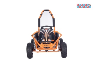 [GK009E] Gokart MAIGHTY na akumulator 1000W 48V/12Ah pompowane koła hamulce hydrauliczne - pomarańczowy