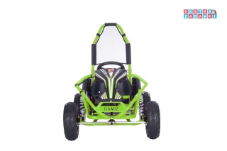 [GK009E] Gokart MAIGHTY na akumulator 1000W 48V/12Ah pompowane koła hamulce hydrauliczne - zielony