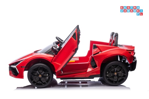 [A500.STRONG] Lamborghini Revuelto XL auto na akumulator 200W 24V//7Ah silnik bezszczotkowy pompowane koła ekoskóra