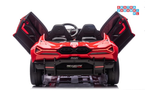 [A500.STRONG] Lamborghini Revuelto XL auto na akumulator 200W 24V//7Ah silnik bezszczotkowy pompowane koła ekoskóra