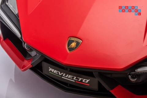 [A500.STRONG] Lamborghini Revuelto XL auto na akumulator 200W 24V//7Ah silnik bezszczotkowy pompowane koła ekoskóra