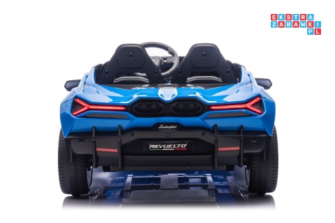 [A500.STRONG] Lamborghini Revuelto XL auto na akumulator 200W 24V//7Ah silnik bezszczotkowy pompowane koła ekoskóra