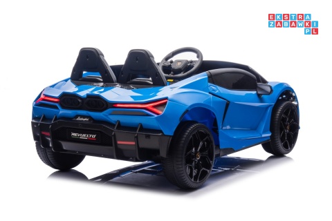 [A500.STRONG] Lamborghini Revuelto XL auto na akumulator 200W 24V//7Ah silnik bezszczotkowy pompowane koła ekoskóra