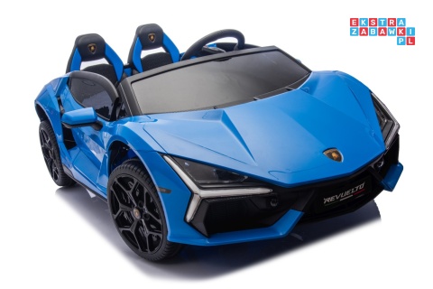 [A500.STRONG] Lamborghini Revuelto XL auto na akumulator 200W 24V//7Ah silnik bezszczotkowy pompowane koła ekoskóra