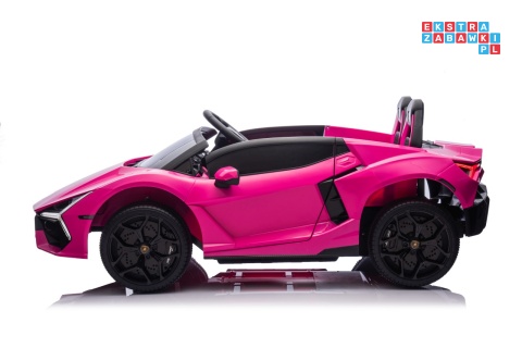 [A500.STRONG] Lamborghini Revuelto XL auto na akumulator 200W 24V//7Ah silnik bezszczotkowy pompowane koła ekoskóra