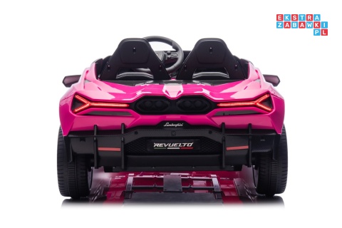 [A500.STRONG] Lamborghini Revuelto XL auto na akumulator 200W 24V//7Ah silnik bezszczotkowy pompowane koła ekoskóra