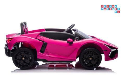 [A500.STRONG] Lamborghini Revuelto XL auto na akumulator 200W 24V//7Ah silnik bezszczotkowy pompowane koła ekoskóra