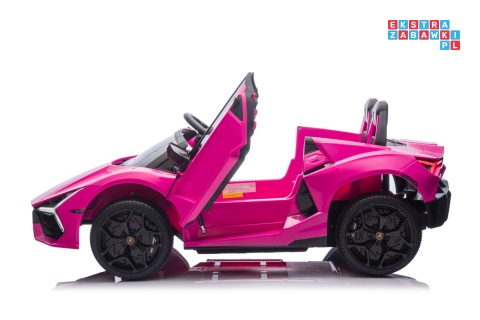 [A500.STRONG] Lamborghini Revuelto XL auto na akumulator 200W 24V//7Ah silnik bezszczotkowy pompowane koła ekoskóra