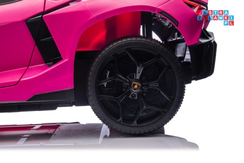 [A500.STRONG] Lamborghini Revuelto XL auto na akumulator 200W 24V//7Ah silnik bezszczotkowy pompowane koła ekoskóra