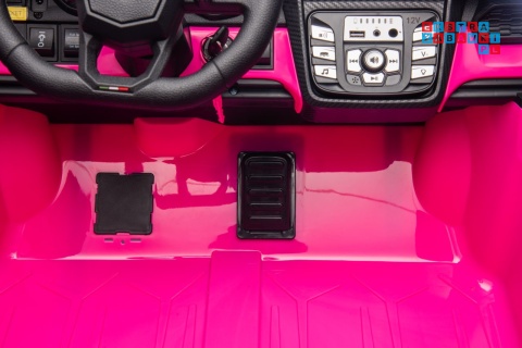 [A500.STRONG] Lamborghini Revuelto XL auto na akumulator 200W 24V//7Ah silnik bezszczotkowy pompowane koła ekoskóra